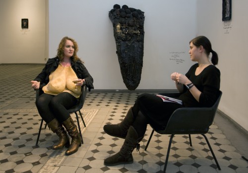 An artist talk with Rebeka Põldsam/ Vestlus näitusel Rebeka Põldsamiga
